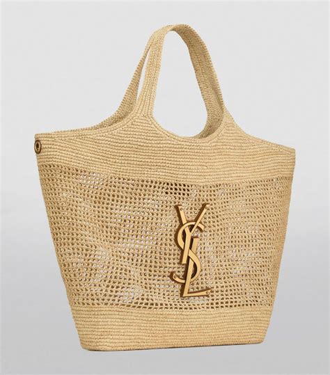 borsa trapezio ysl|SAINT LAURENT Raffia Bags for Women .